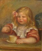 Pierre-Auguste Renoir Coco Eating His Soup oil painting on canvas